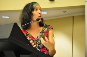 GRC's Moderator Leonie Sanderson in action